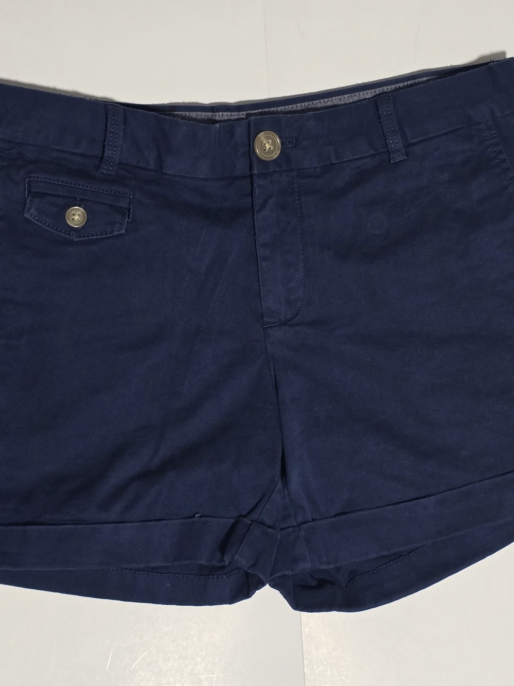 Banana Republic Navy Cotton Blend Women's Shorts